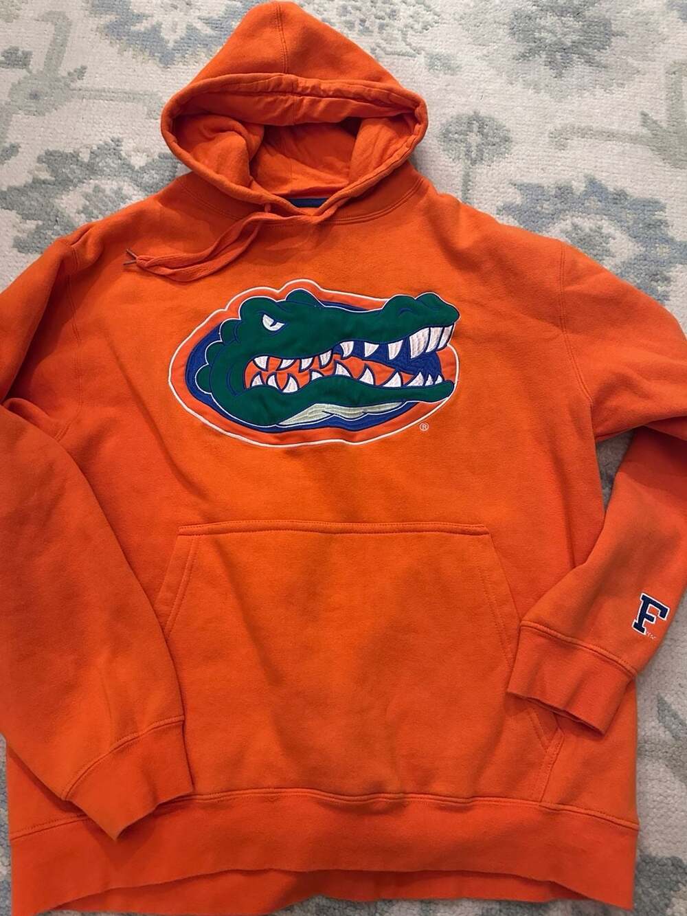 Colosseum Orange Florida Gators Hoodie Sweatshirt with Embroidered Logo